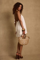 Lucita White Halter Mini Dress