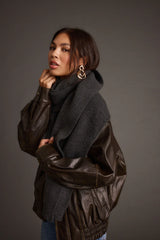 Lex Charcoal Scarf