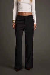 Quincy Black Low Rise Trousers