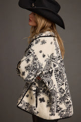 Coyote Printed Sherpa Jacket
