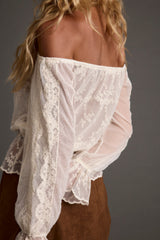 Norah Ivory Off Shoulder Top