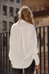 Danielle White Button Up Top