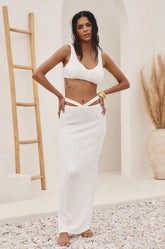 West Coast White Crop Top