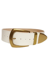 Jasper White And Gold Statement Belt
