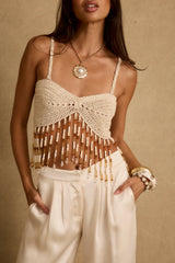 Mai Tai Mirage Crochet Beaded Top