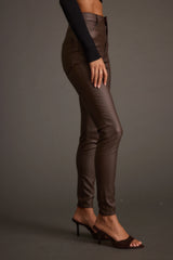 Nixon Mocha Coated Pants
