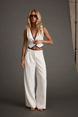 Skylar White Vest