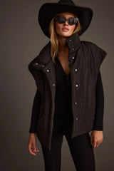 Summit Black Puffer Vest