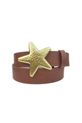 Seaside Brown and Gold Belt