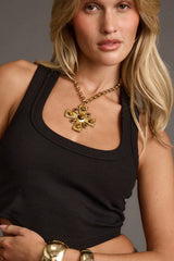 Catania Gold Cross Necklace