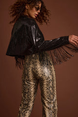 Star Crossed Black Sequin Jacket
