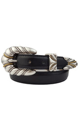 Siesta Black and Silver Belt