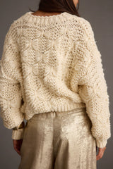 Bethany Cream Cable Knit Sweater