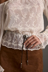 Norah Ivory Off Shoulder Top