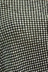Marine Green Rhinestone Chainmail Tank